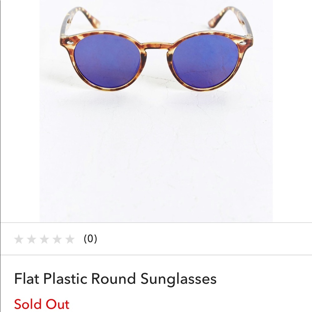 ISO Urban Outfitters Flat Plastic Round Sunglasses